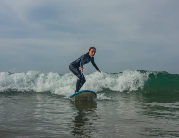 Beginner surfer